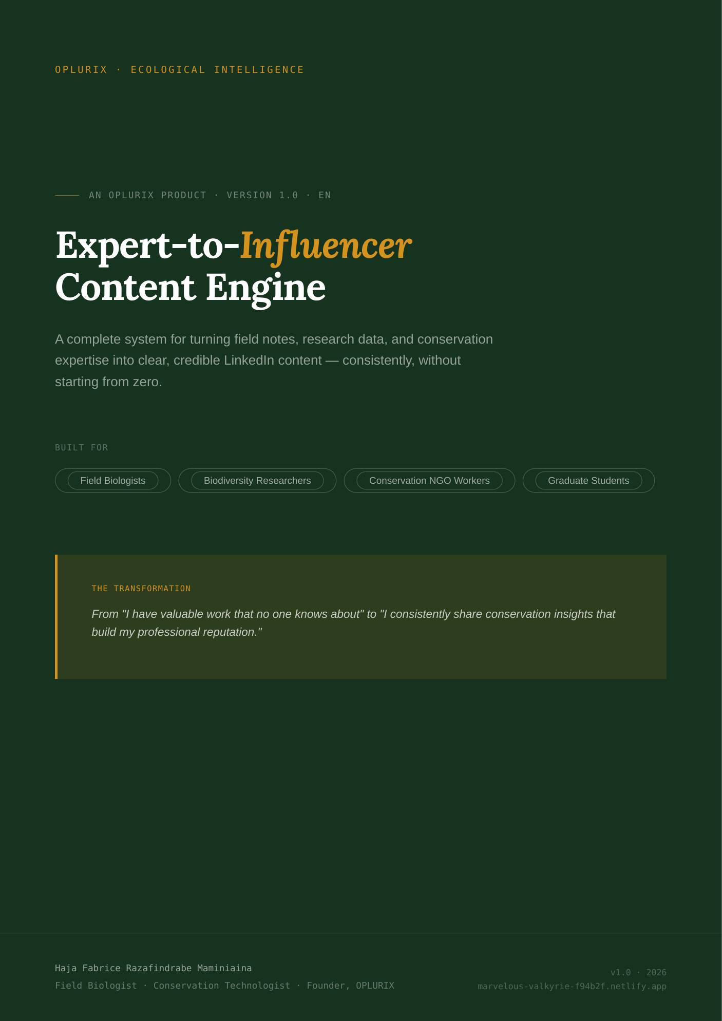 Expert-to-Influencer Content Engine cover